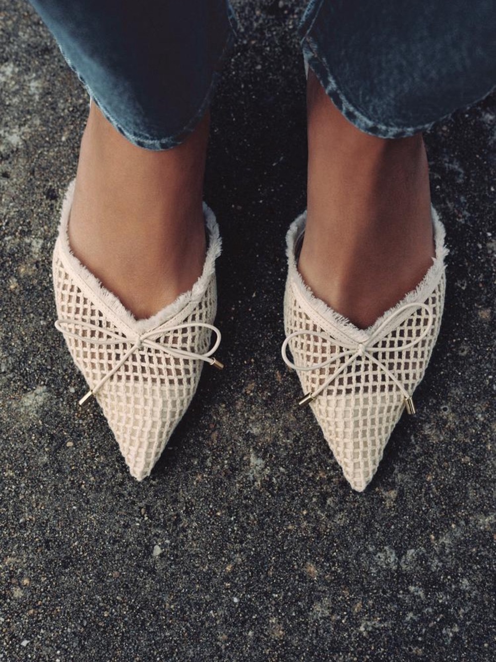 ZARA Bow Slingback Shoes